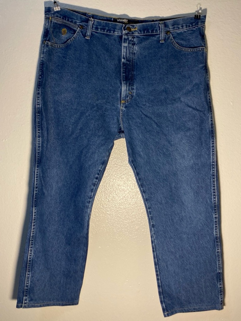 Vintage Wrangler George Strait Collection 40x32 Mens Jeans Blue Denim Cowboy Cut